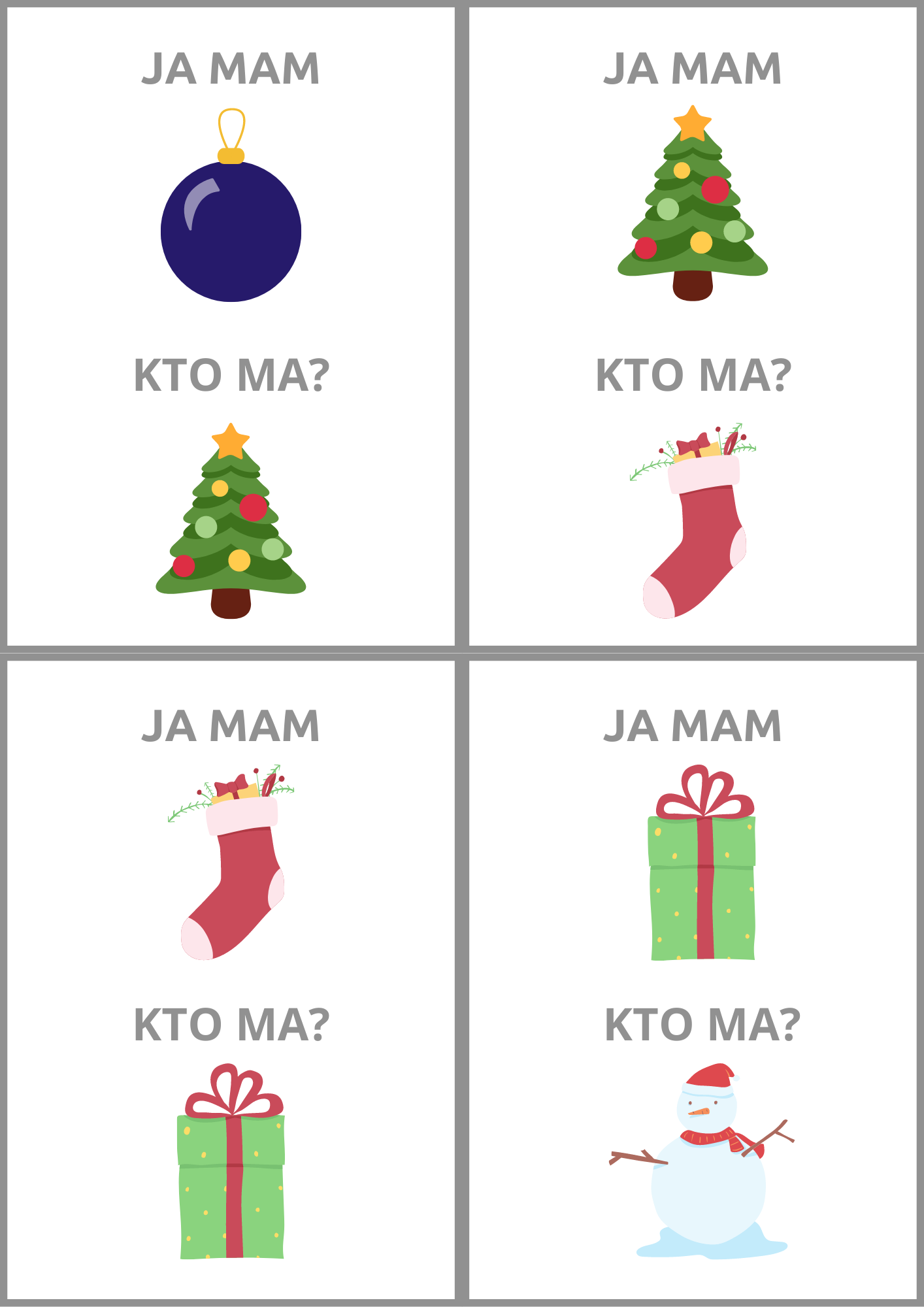 Zimowa zabawa edukacyjna
