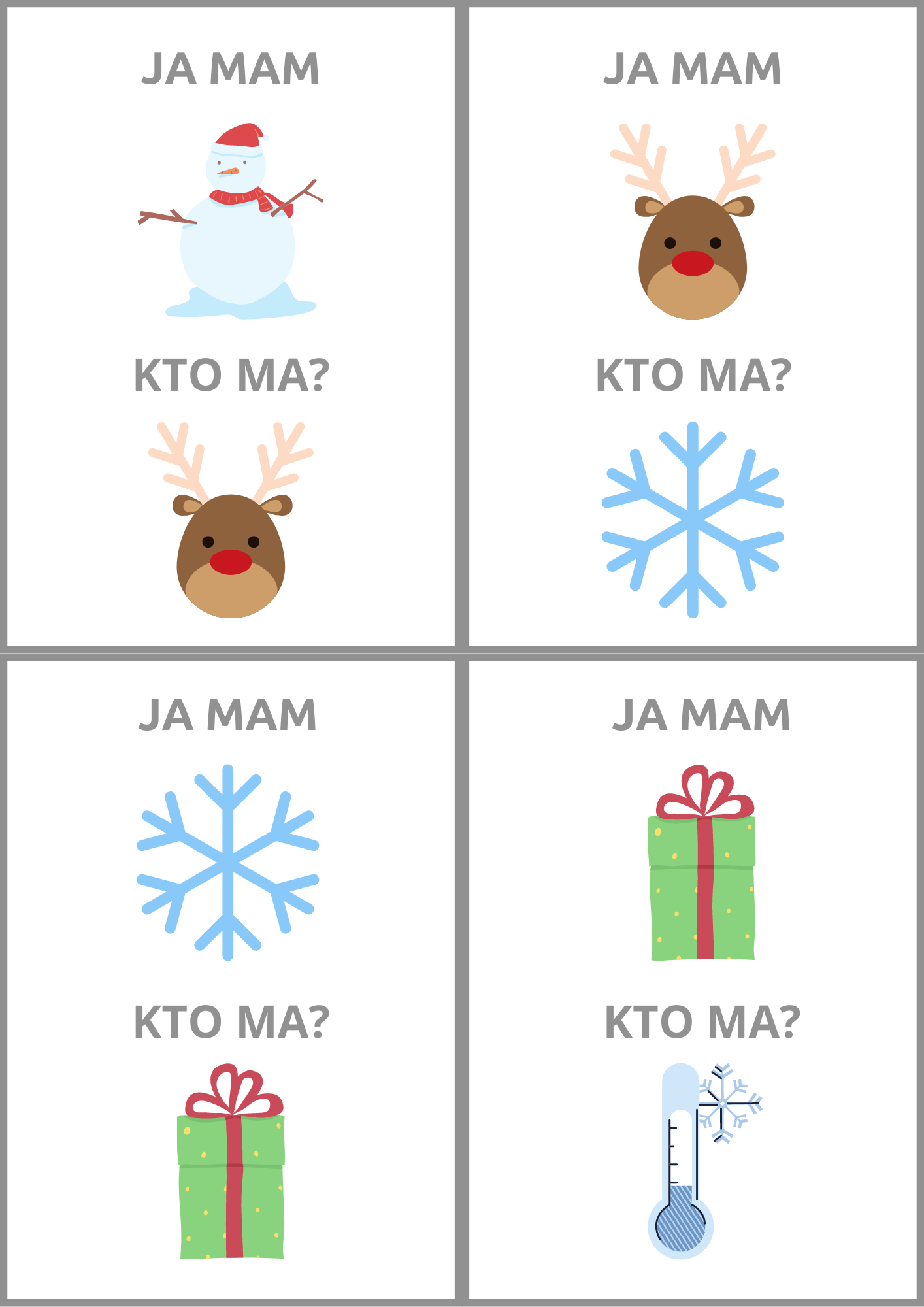 Zimowa zabawa edukacyjna