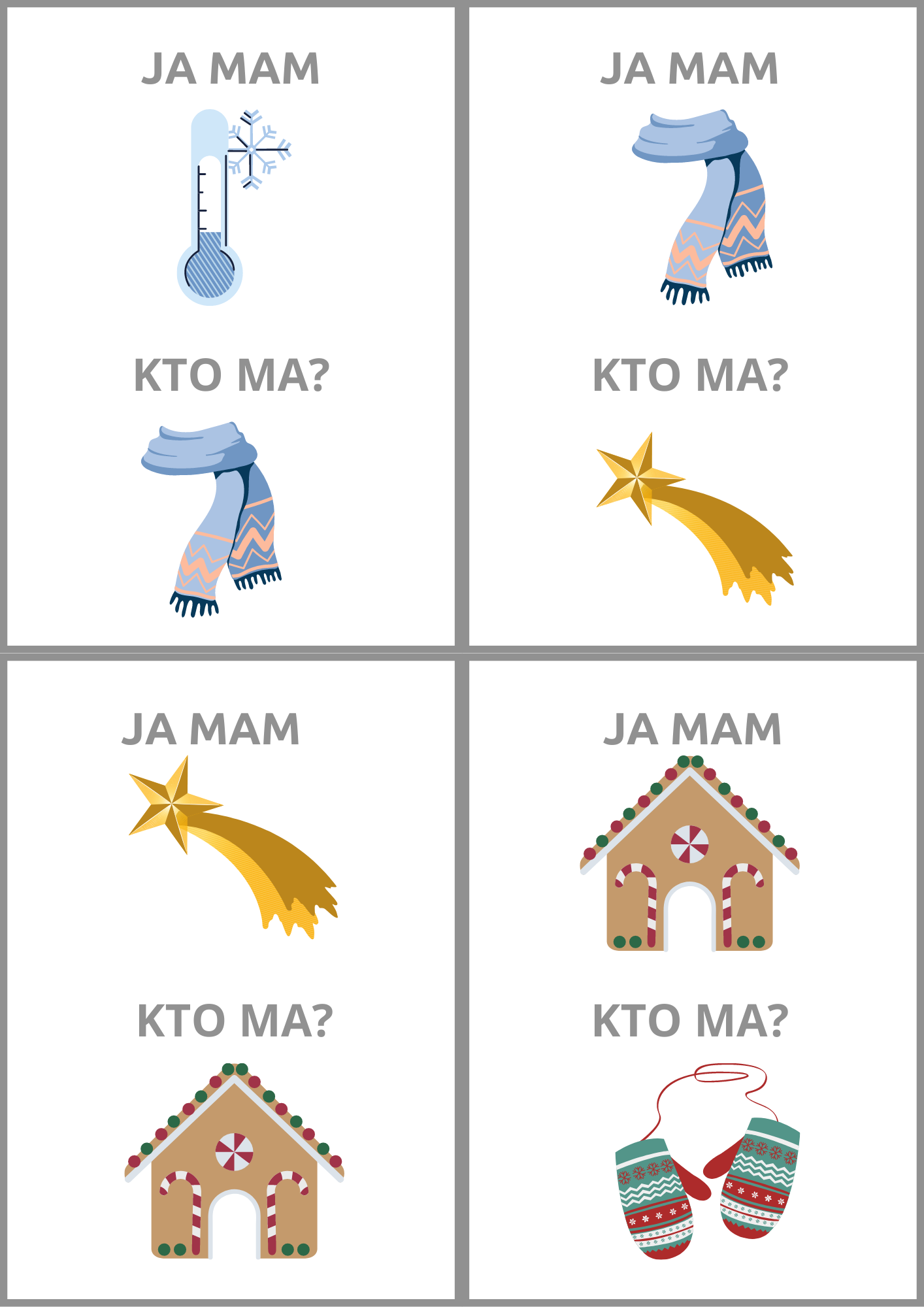 Zimowa zabawa edukacyjna