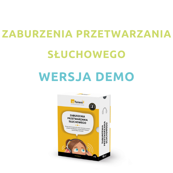 Wersja demonstracyjna programu wspierającego terapię dla dzieci z zaburzeniami przetwarzania słuchowego