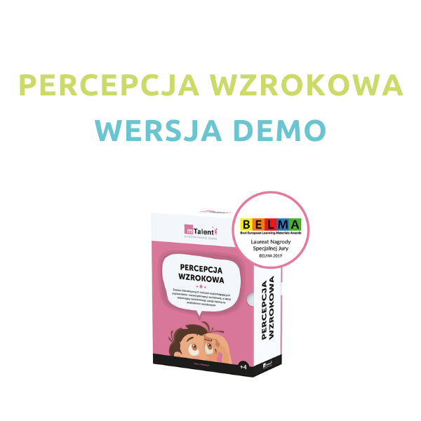 Wersja demonstracyjna programu wspierającego terapię dla dzieci z zaburzeniem percepcji wzrokowej