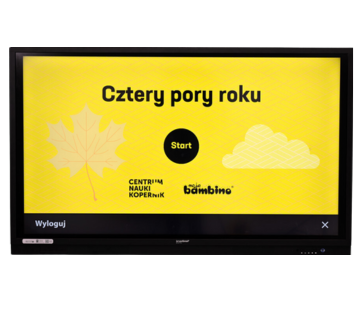 Cztery pory roku. Zestaw STEAM Monitr interaktywny do obsługi programu cztery pory roku