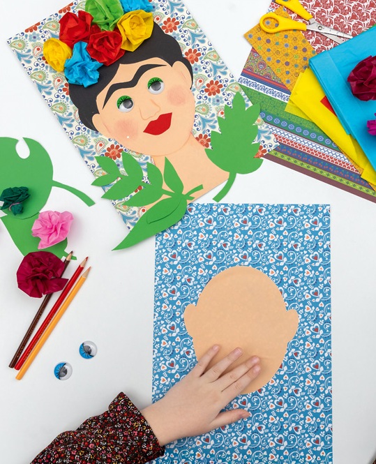 pomysły na prace plastyczne frida khalo