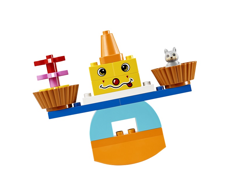 lego duplo steam park równoważnia z klocków