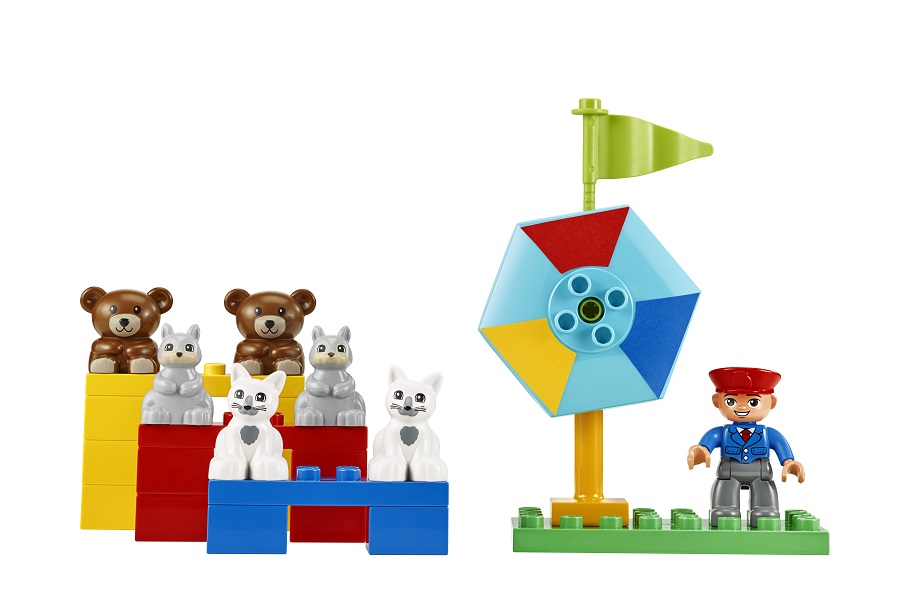 lego duplo steam park strzelnica misie
