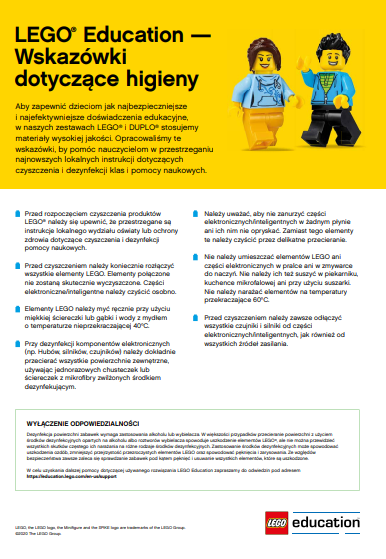 lego education dla zlobkow i przedszkoli poradnik dotyczący higieny