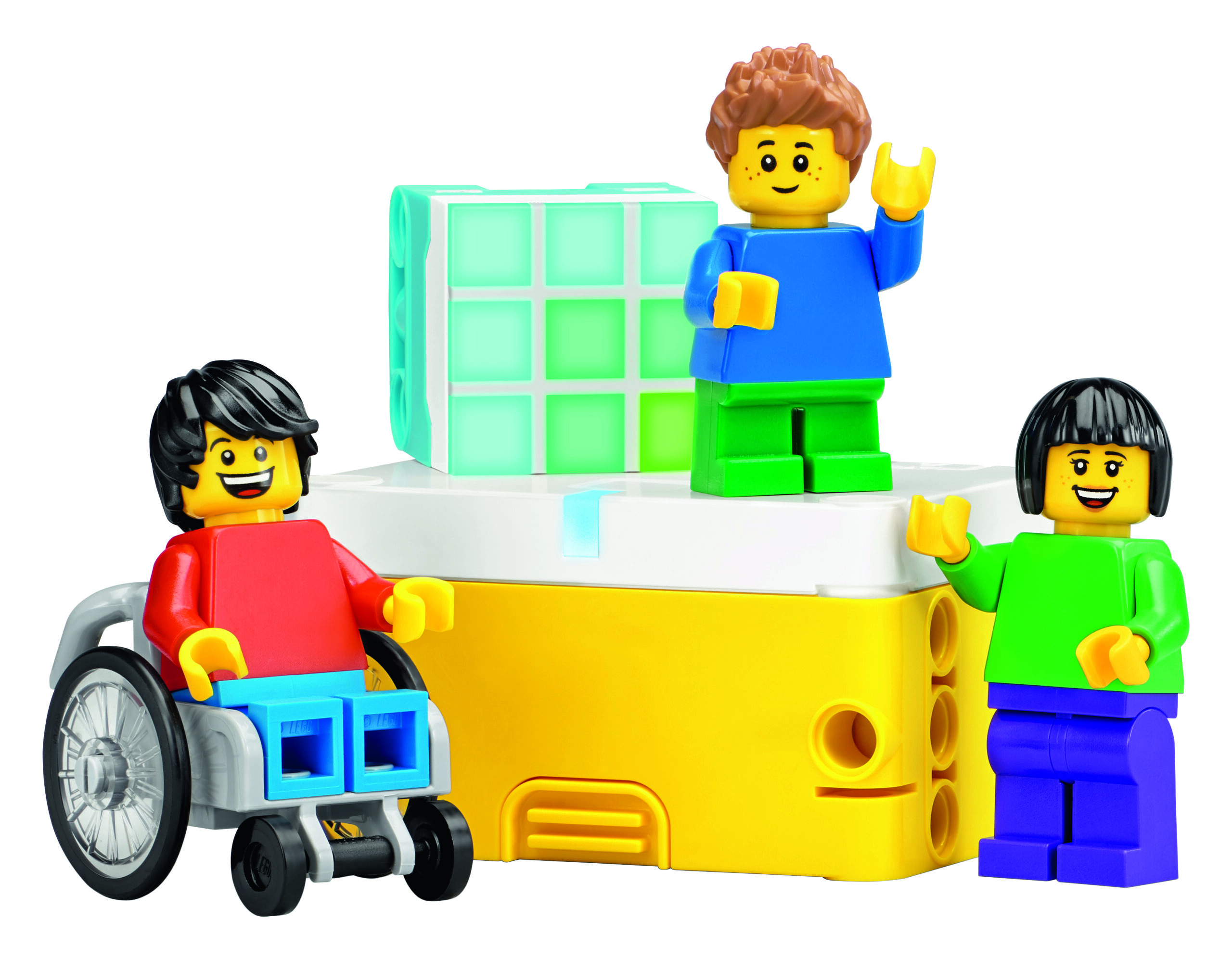 Minifigurki i sprzęt z zestawu LEGO® Education SPIKE™ Essential
