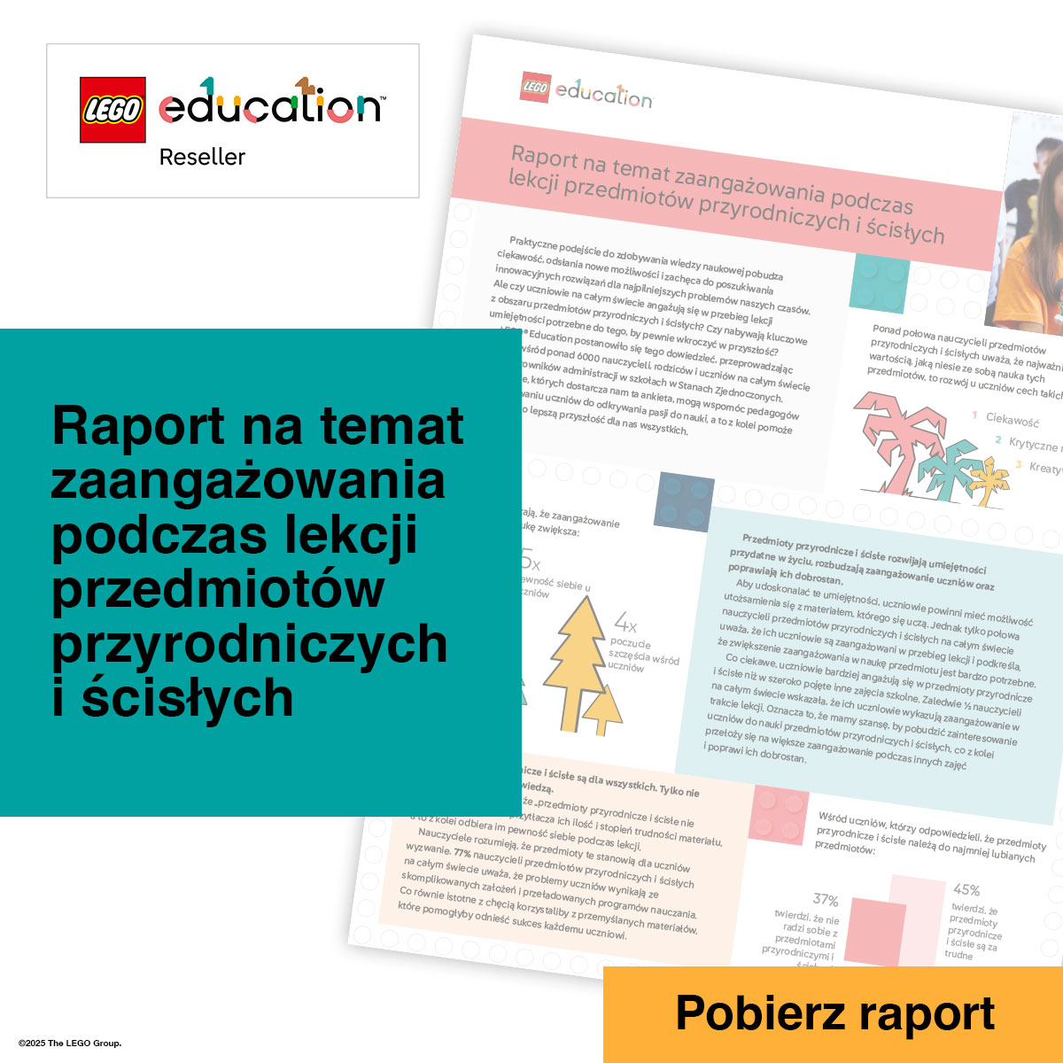 raport zaangażowania lego education nauki przyrodnicze i ścisłe
